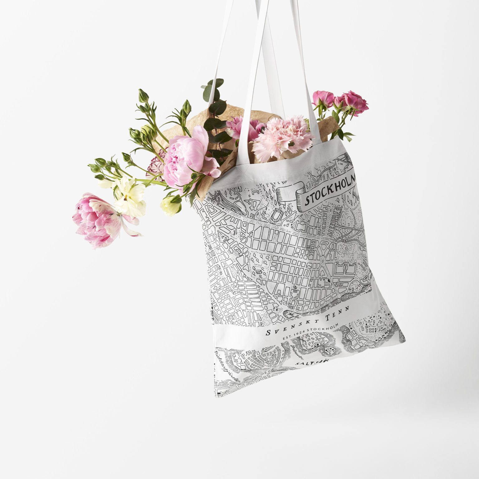 Totebag med Josef Franks Stockholmsmotiv