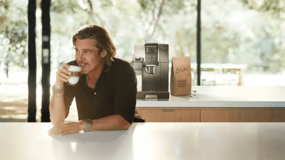 Brad Pitt frontar De’Longhi internationellt i kampanjen Perfetto
