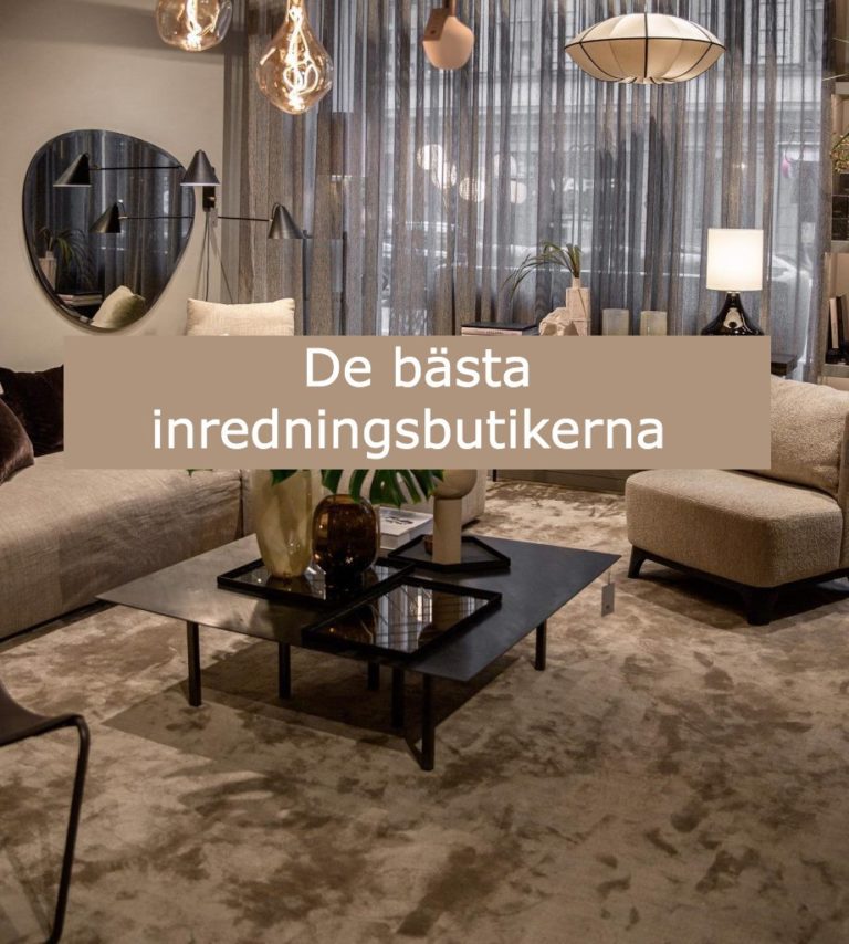 De bästa inredningsbutikerna online