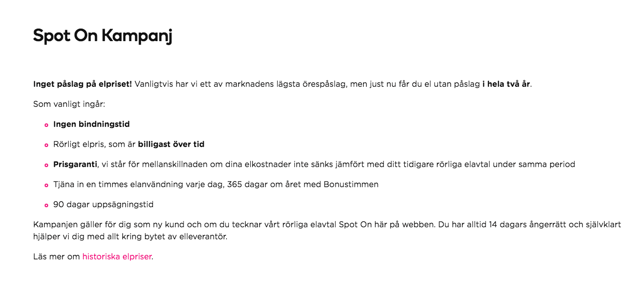 Rabattkod Götaenergi Spot On utan bindningstid + 500 kr rabatt på elen