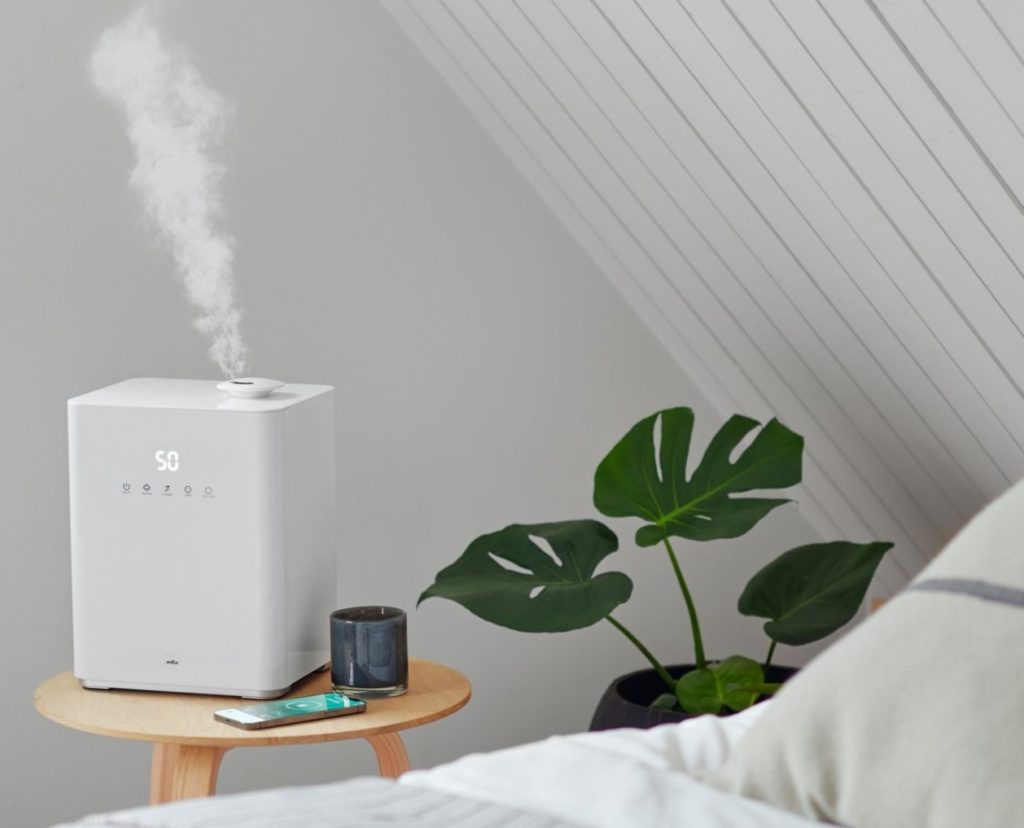Inred hemmet med en luftfukare