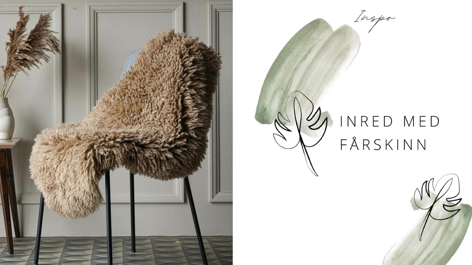 Så kan du inreda med fårskinn i din Inredning
