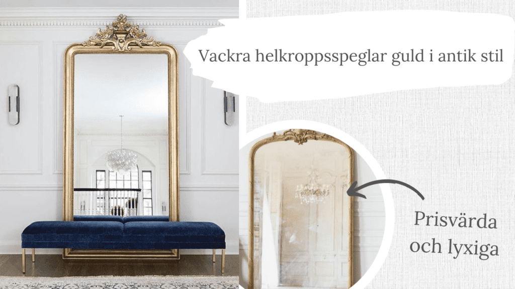 Vackra-helkroppsspegla- guld-i-antik-stil