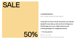 Länna Möbler rabattkod och erbjudande