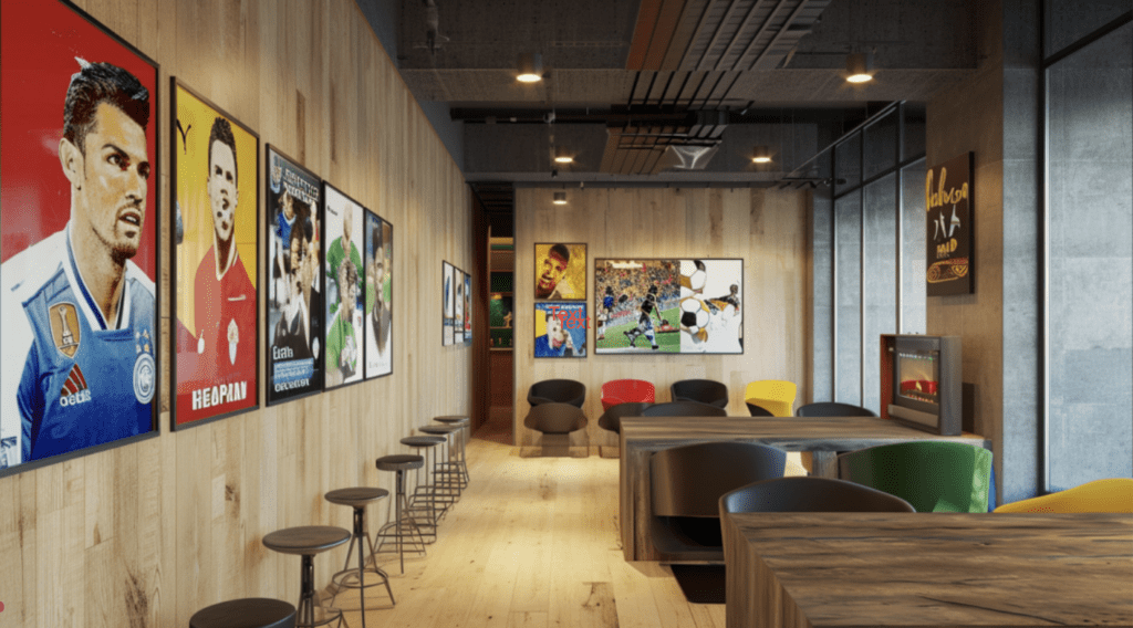 Att skapa en stilfull fotbollsinredning: konsten att blanda sport och design